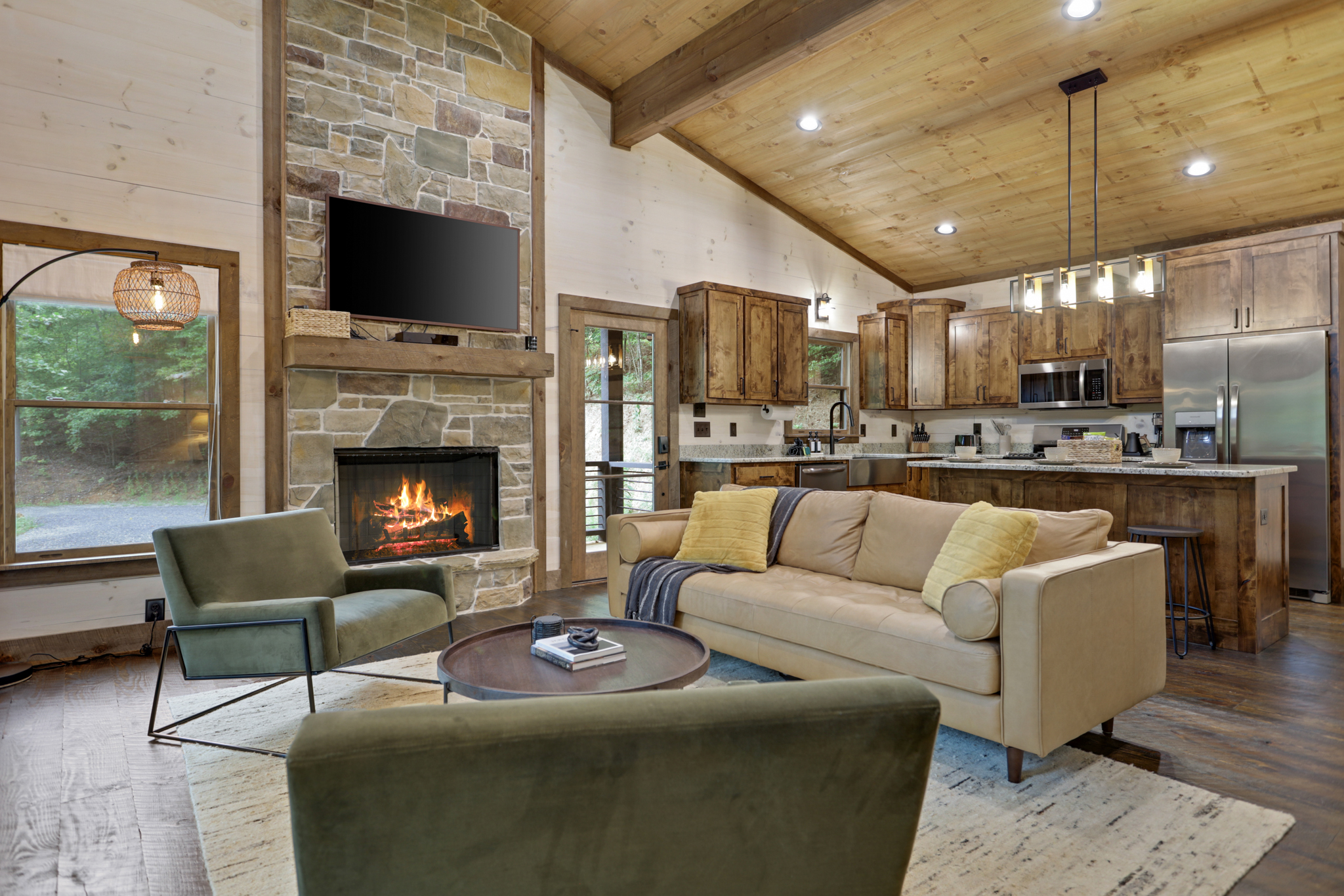 Family room seating area