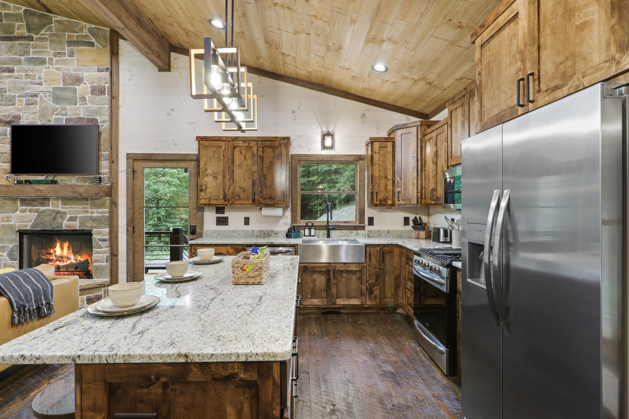 Modern fully equipped kitchen